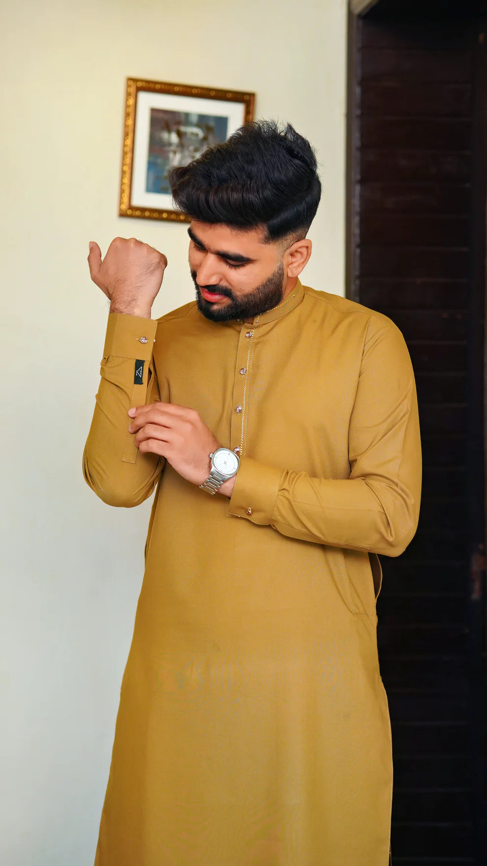 STITCHED PREMIUM 🔥 SHALWAR KAMEEZ WITH BAN WITH SAME COLOR STRIP (M4-0017)