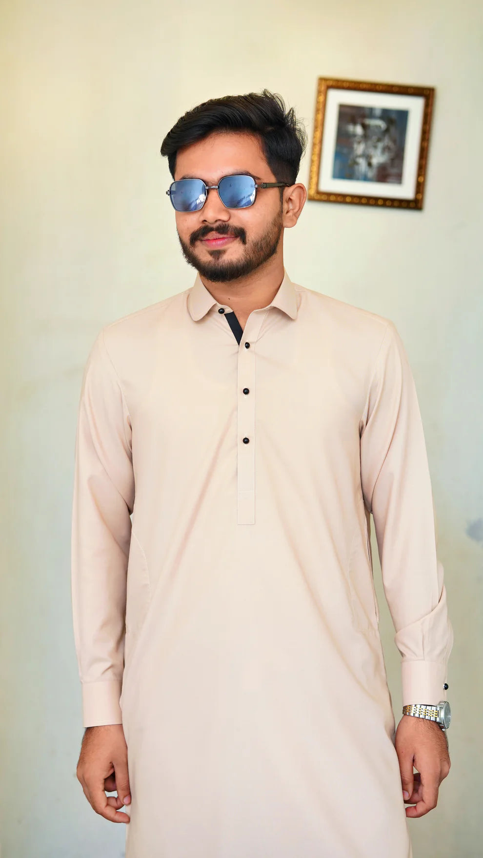 STITCHED PREMIUM 🔥 SKIN SHALWAR KAMEEZ WITH COLAR (M4-0014)